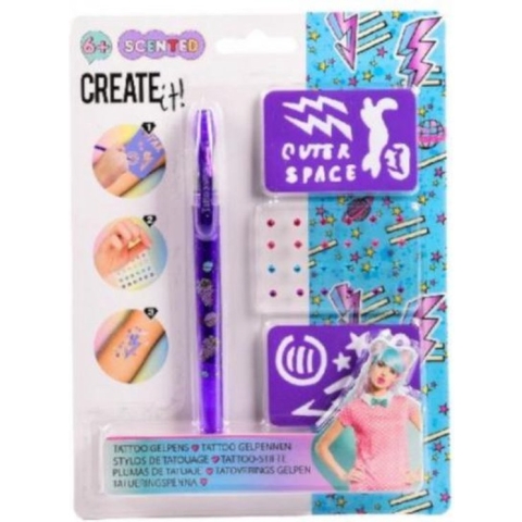 tatoeagestift junior 20 cm gel paars