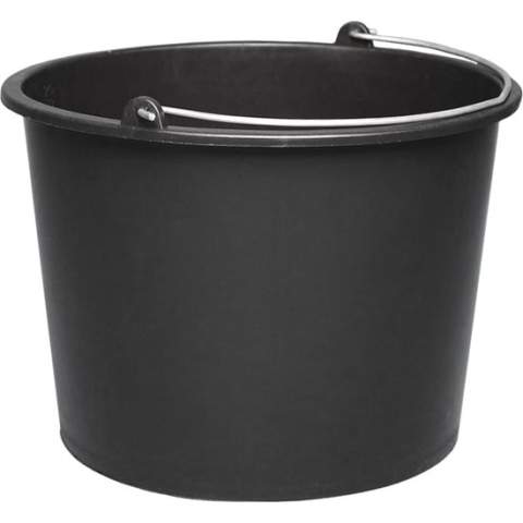 Bouwemmer 20 Liter - Zwart