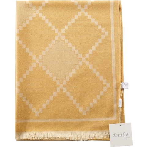 Emilie scarves – sjaal – goud - metallic glitter –