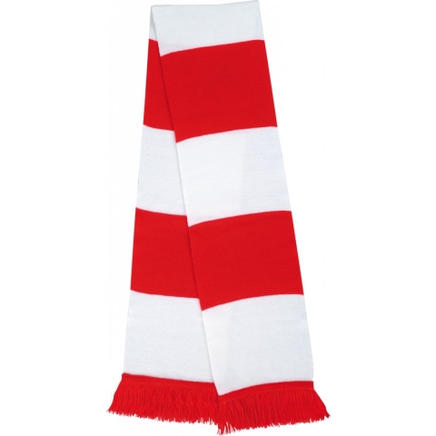 Sjaal / Stola / Nekwarmer Unisex One Size Result Red / White 100% Acryl