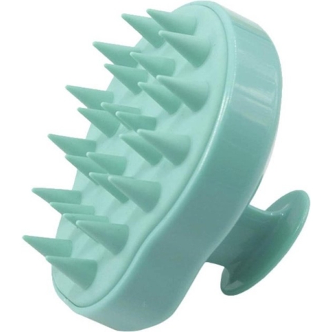 Hoofdmassage borstel blauw