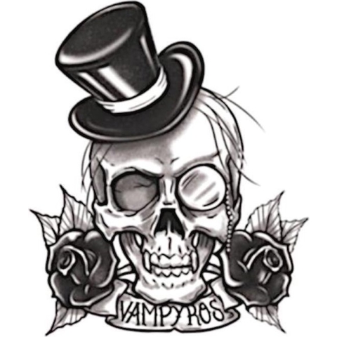 Partychimp Neptatoeage Gothic Vampyros Polyester Zwart