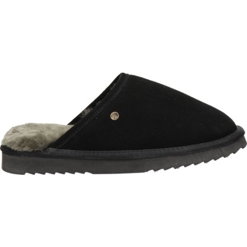 Warmbat Classic Unisex Suede Heren Sloffen - Zwart - Maat 43