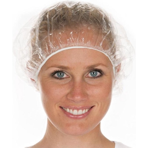 Douche muts - 20 x - Douche cap - Shower cap transparant