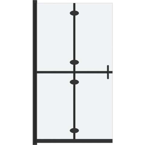 vidaXL-Inloopdouchewand-inklapbaar-80x190-cm-ESG-glas-mat