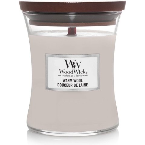 WoodWick® - Geurkaars Warm Wool Medium Candle