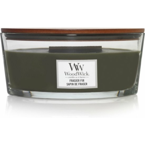WoodWick Heartwick Flame Ellipse Geurkaars - Frasier Fir