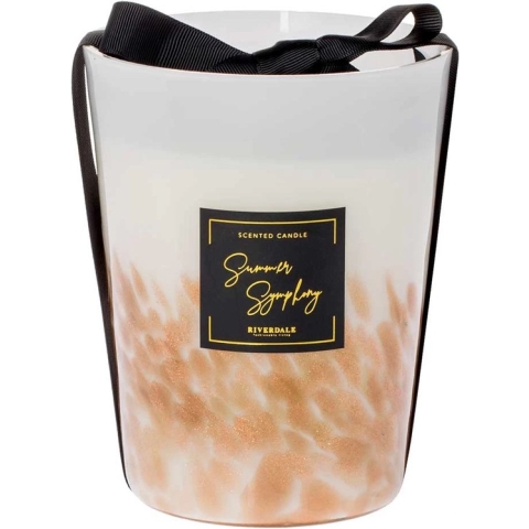 Geurkaars Sense in pot Riverdale - Summer Symphony goud/wit 16cm Goud