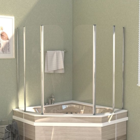 vidaXL-Badwanden-2-st-104x130-cm-gehard-glas-transparant