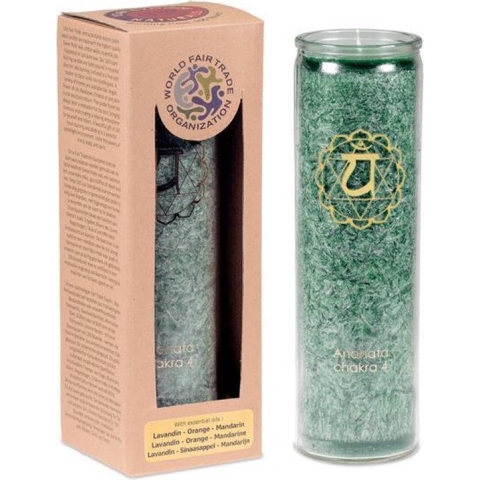 Geurkaars stearine 4e chakra