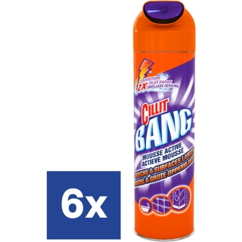 Cillit Bang Actieve Mousse Douche & Zeepresten reiniger - 6 x 600 ml