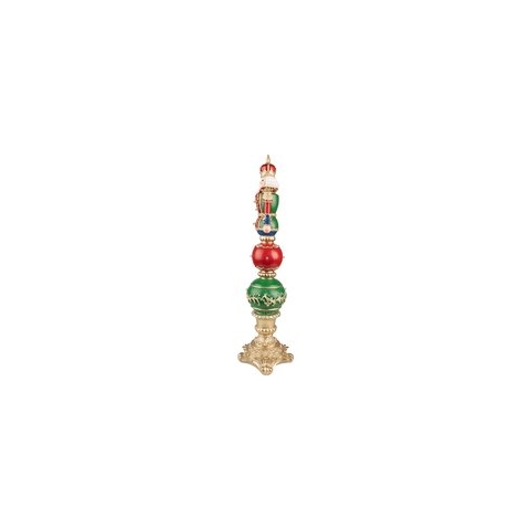 Clayre & Eef Beeld Notenkraker 60 cm Rood Groen Polyresin