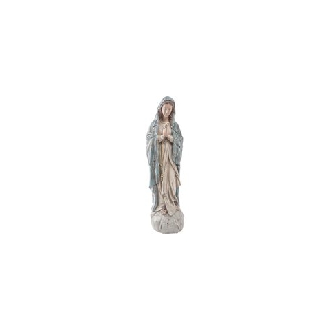 Clayre & Eef Beeld Maria 78 cm Beige Blauw Polyresin