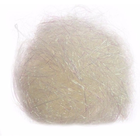 Kerstboom decoratie engelenhaar wit 20 gram