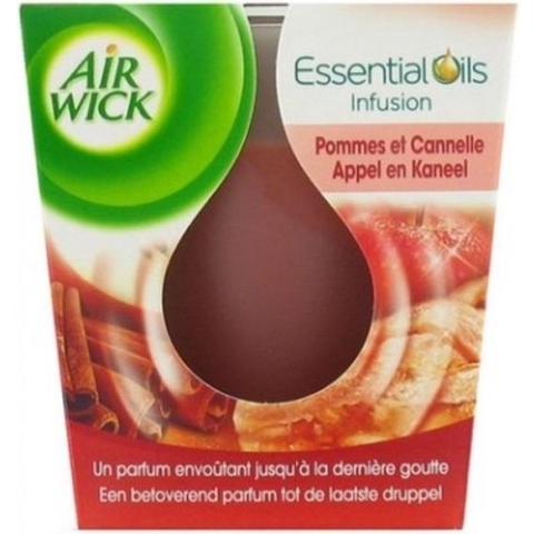 Air Wick Essential Oils Geurkaars Appel en Kaneel - 105 g - Geurkaars - Apple Cinnamon candle