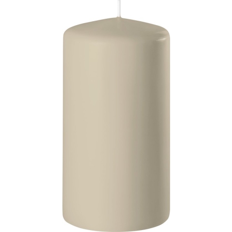 Enlightening Candles Cilinderkaars/stompkaars Beige - 6 x 12 cm - 45 Branduren