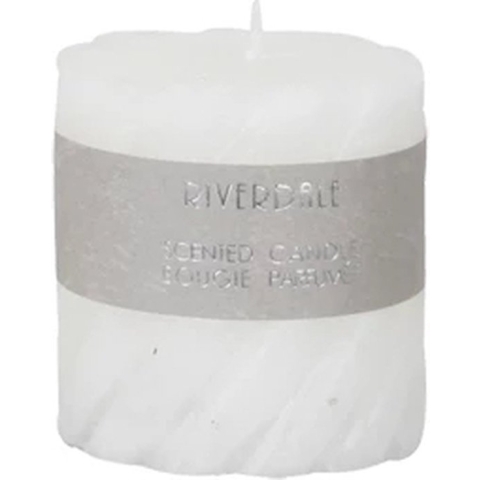 Riverdale - Geurkaars Swirl wit Tea Ginger wit 7.5x7.5cm Wit