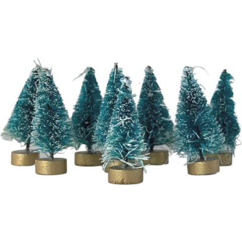 3BMT Mini Kerstboompjes - 8 Stuks - 4 Centimeter