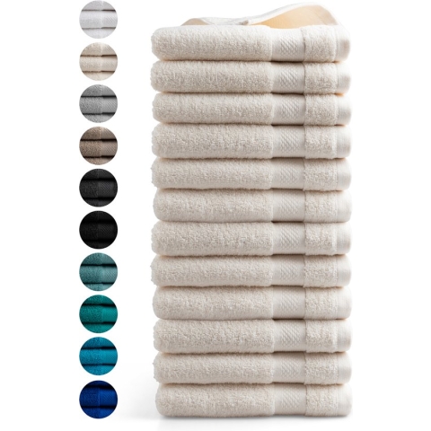 Handdoek Hotel Collectie - 12 stuks - 50x100 - crème