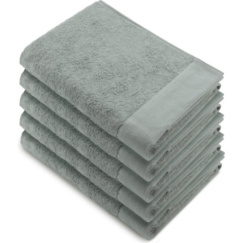 Walra Remade XL Handdoeken 70x140 - set van 5 - Zware kwaliteit 550 g/m2 - Jade