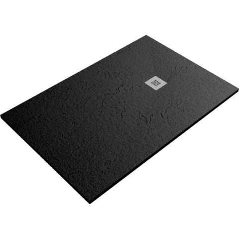 Composiet douchebak Slim Eco 80x140 cm leisteen zwart