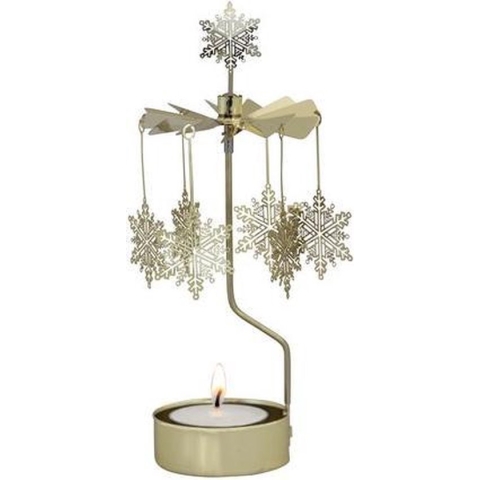 GOUDEN SNEEUWVLOK ROTARY CANDLE - PLUTO PRODUKTER