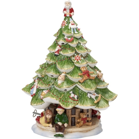 Villeroy & Boch Christmas Toys Muziekdoos Kerstboom met kinderen 30 cm