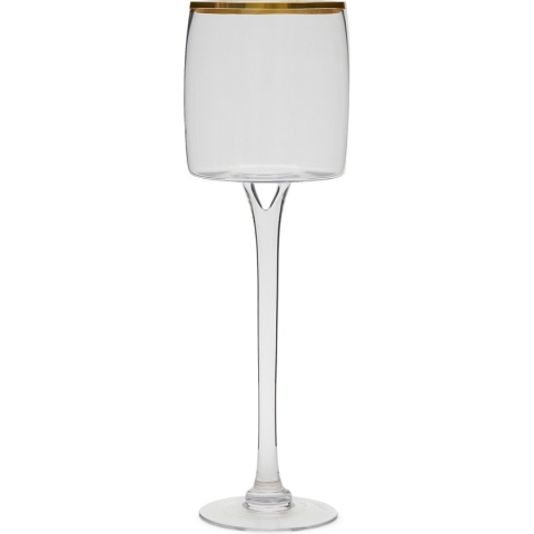 Riviera Maison Windlicht Glas Groot - RM Coral Bells Hurricane - Transparant - Maat M