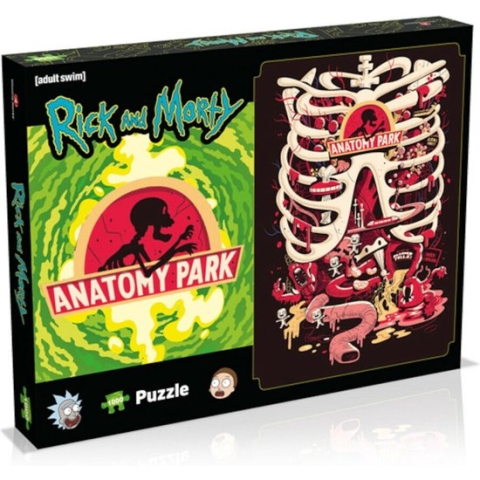 Winning Moves Rick And Morty Puzzel Anatomy Park (1000 pieces) Multicolours