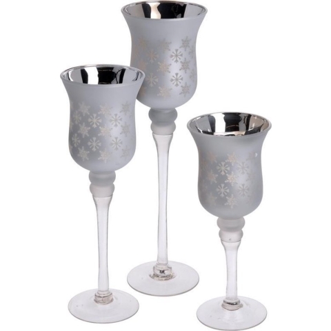 Home & Styling Set van 3 luxe kandelaren
