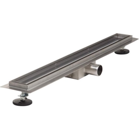 Brauer Douchegoot - 70cm - Incl. vloerflens - zero/tegelinlegrooster - omkeerbaar