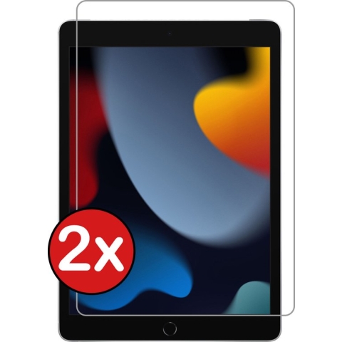 iPad 9 Screenprotector Glas 2021 (10,2 inch) Tempered Glass Gehard - 2 PACK