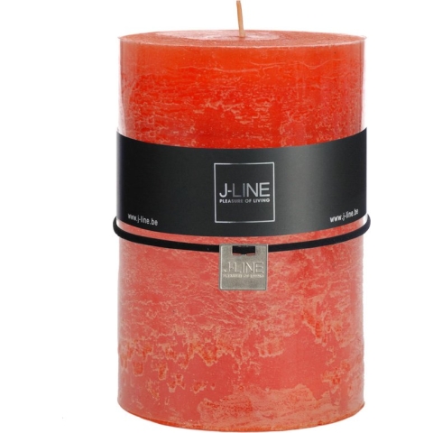 J-Line Cilinderkaars Oranje Xl -120U - 6 stuks