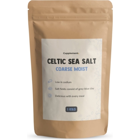 Cupplement | Keltisch Zeezout 1 KG | Hoogste Kwaliteit | Grof Celtic Zout