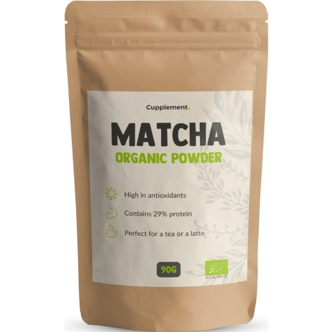 Cupplement | Matcha 90 Gram | Biologisch | Hoogste Kwaliteit Groene Thee Poeder