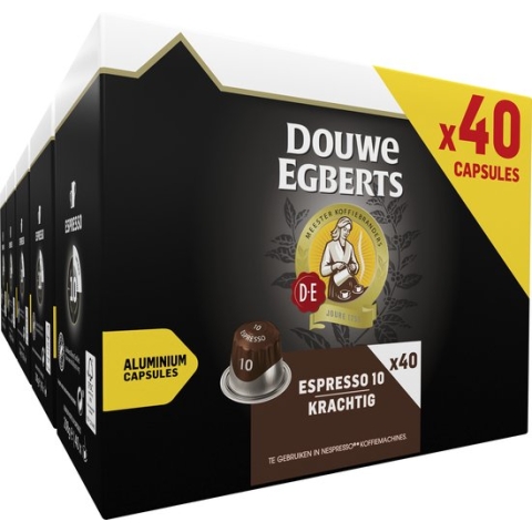 Douwe Egberts Espresso Krachtig - Intensiteit 10/12 - 5 x 40 capsules
