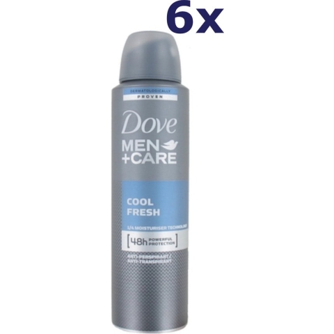 Dove Men + Care Cool Fresh Deodorant Spray - 150 ml (set van 6)