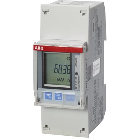 ABB B21 1 Fase kWh meter 65A met Modbus