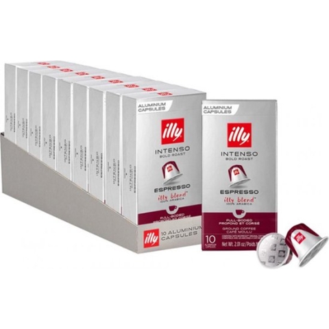 illy Espresso Intenso Koffiecups - 10x 10 stuks - 100 koffiecups