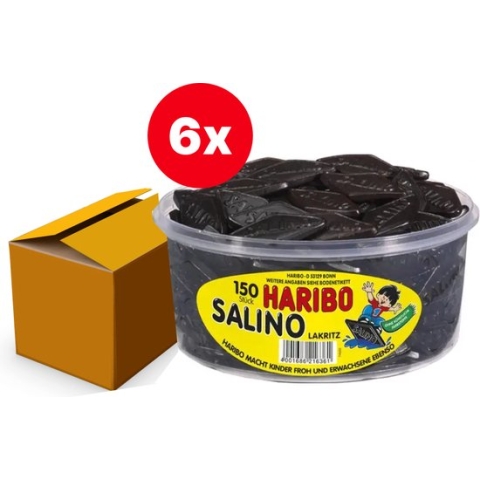 Haribo Salino - 1 kilo - 6 silo's
