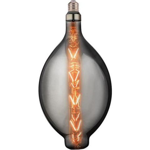 LED Lamp - Design - Elma XL - E27 Fitting - Titanium - 8W - Warm Wit 2400K