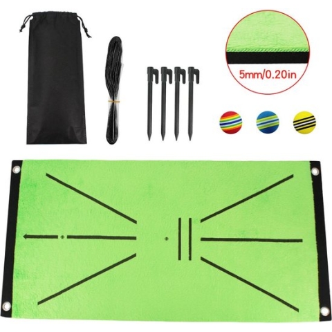 TIN-IN - Divot Mat - Oefenmat voor Golf - Golf Accessoires - Voor het Verhelpen van Slices
