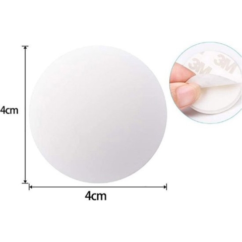 Zelfklevende Deurbeschermers - 4cm diameter - Deurbescherming - Deurstopper - Wit