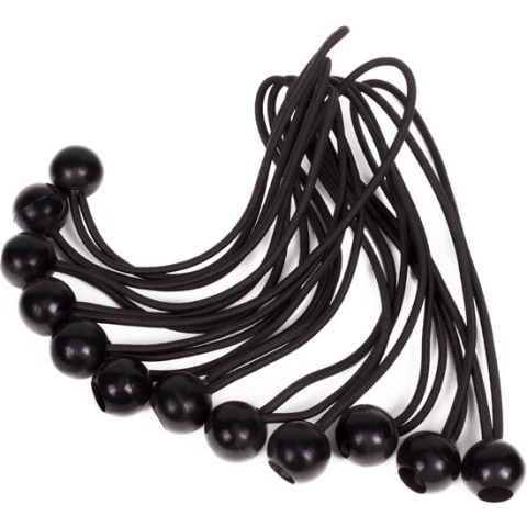Benson Elastiek met Bal - Tentspanner - 24 cm - 12 stuks