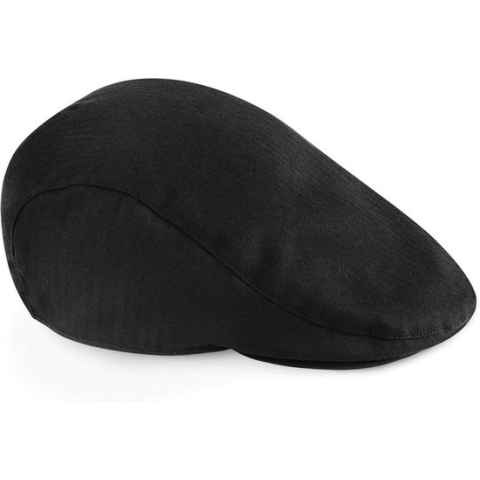 Beechfield Vintage Flat Cap - Maat: L/XL - Zwart