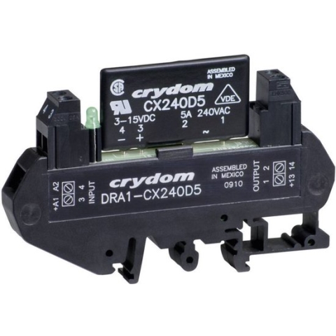 Crydom Halfgeleiderrelais DRA1-CXE240D5 5 A Schakelspanning (max.): 280 V/AC Schakelend bij overbelasting 1 stuk(s)