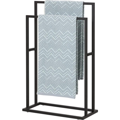 Sealskin Carré - Handdoekrek - 24 x 48 x 78,5 cm - vrijstaand - Zwart