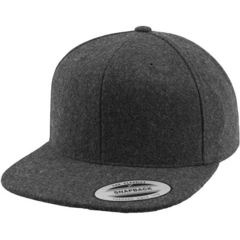 Urban Classics Snapback Pet Melton Wool Grijs