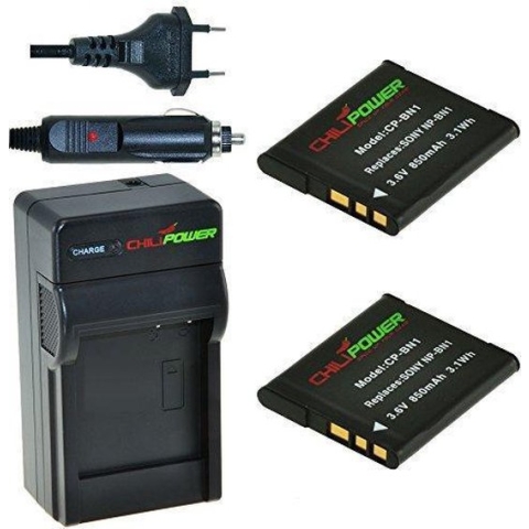2 x NP-BN1 accu's voor Sony - inclusief oplader en autolader - Origineel ChiliPower