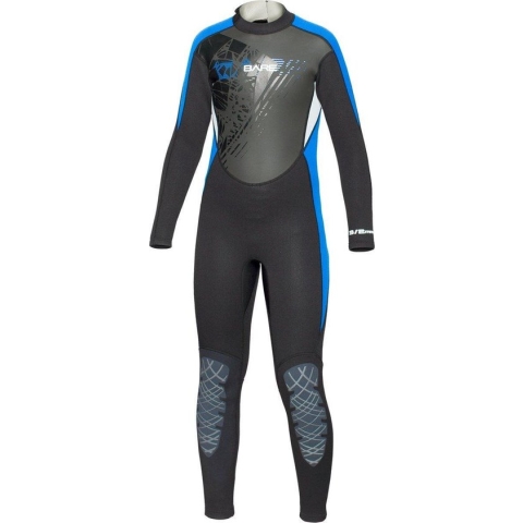 Bare 3/2mm Manta - Wetsuit - Kinderen - 08 - Blauw